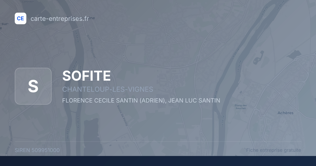 SOFITE — 509951000 — fiche entreprise