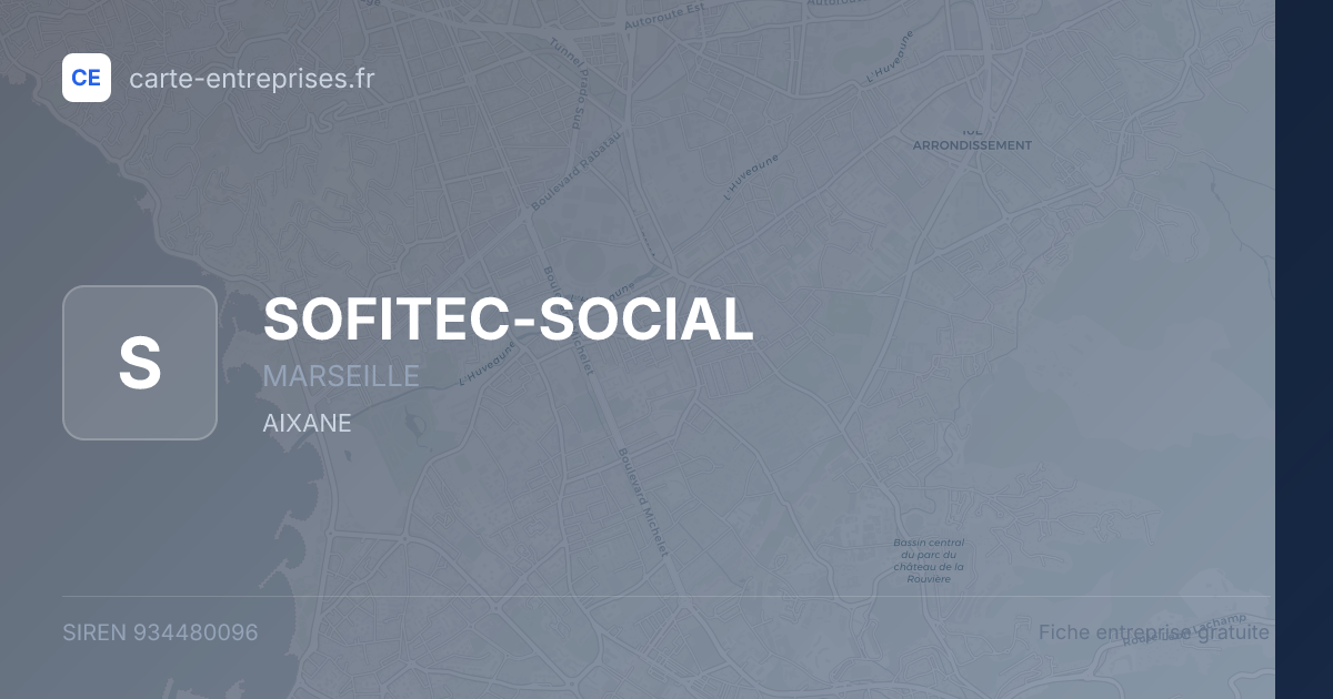 SOFITEC-SOCIAL — 934480096 — fiche entreprise