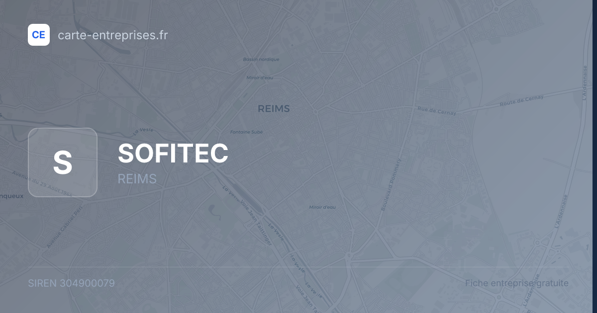 SOFITEC — 304900079 — fiche entreprise