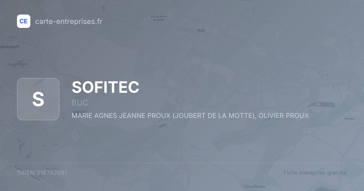 SOFITEC — 316742691 — fiche entreprise