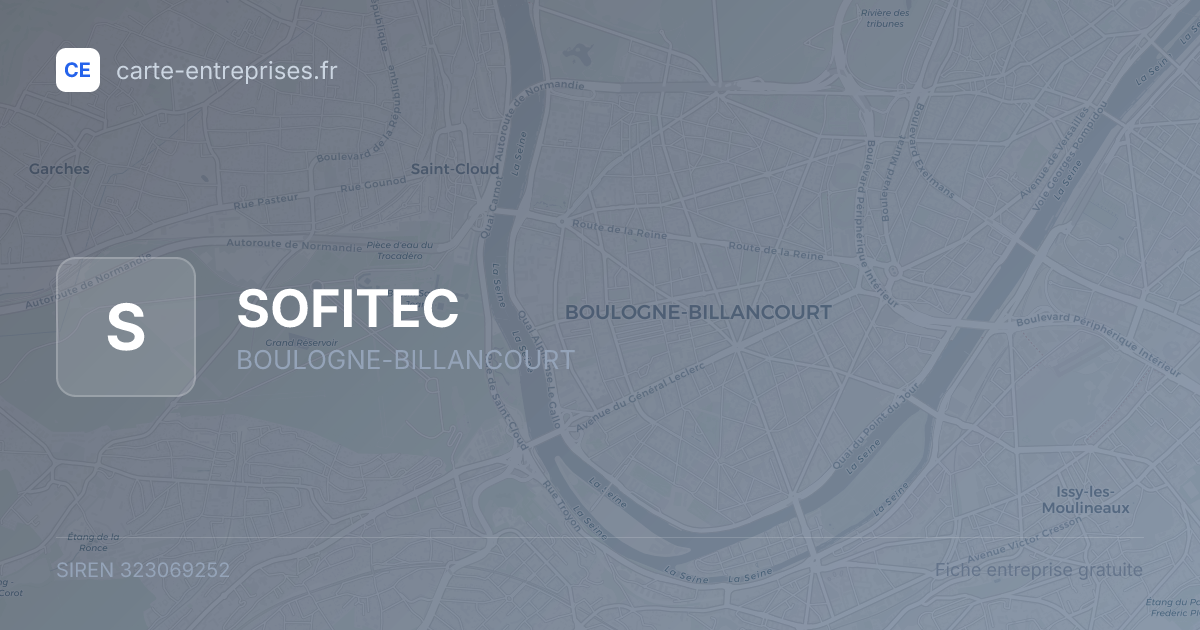 SOFITEC — 323069252 — fiche entreprise
