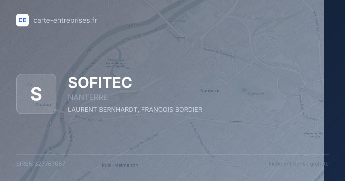 SOFITEC — 327767067 — fiche entreprise