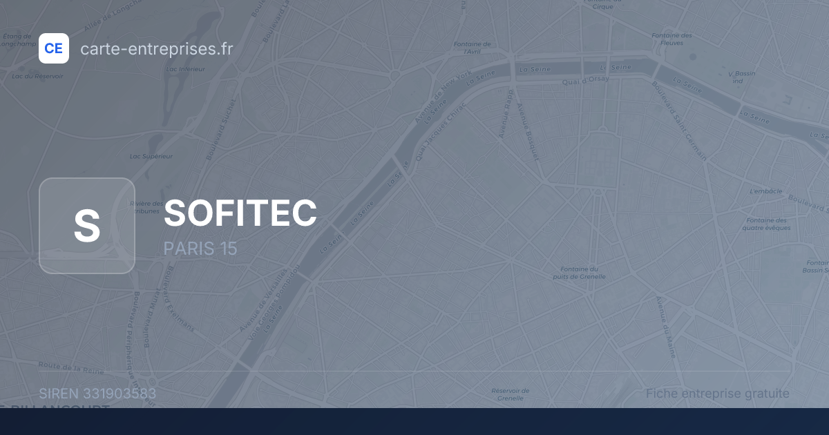 SOFITEC — 331903583 — fiche entreprise