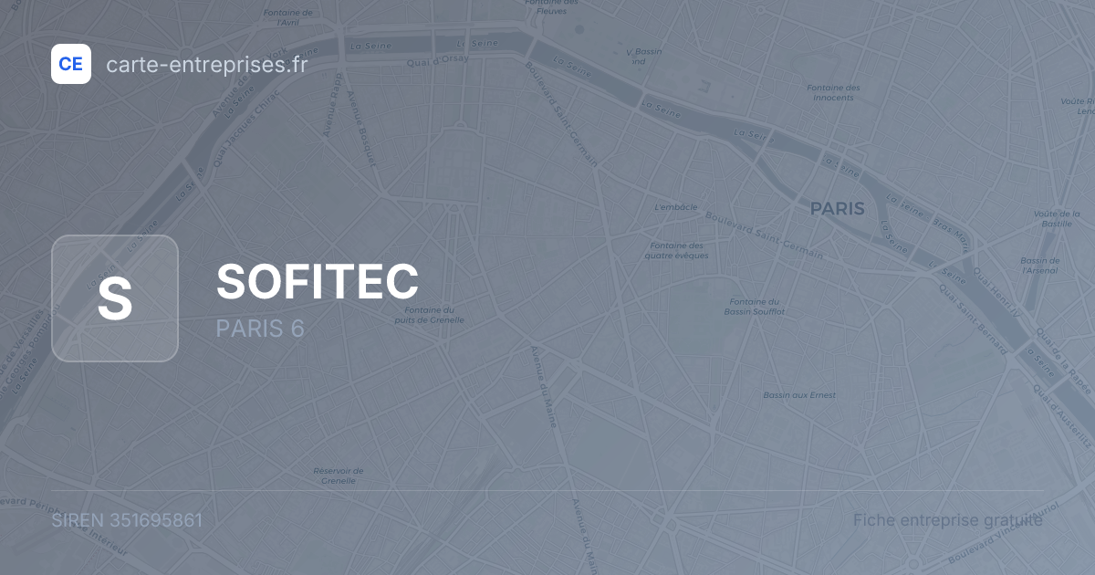 SOFITEC — 351695861 — fiche entreprise