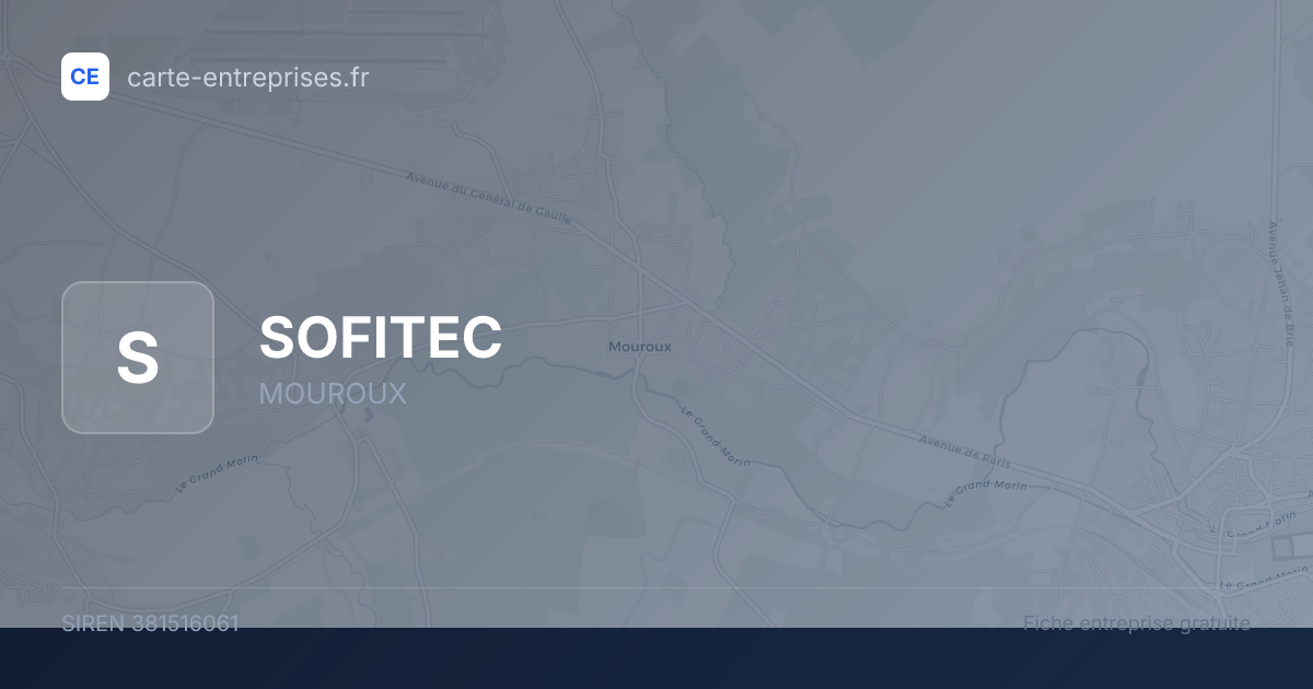 SOFITEC — 381516061 — fiche entreprise