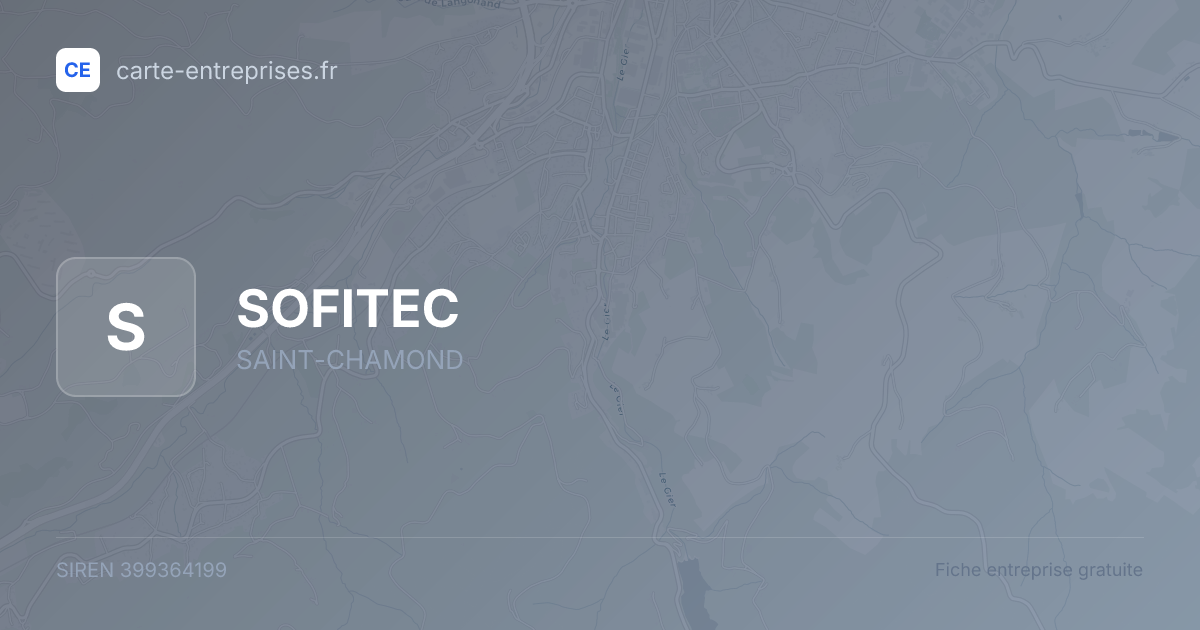SOFITEC — 399364199 — fiche entreprise