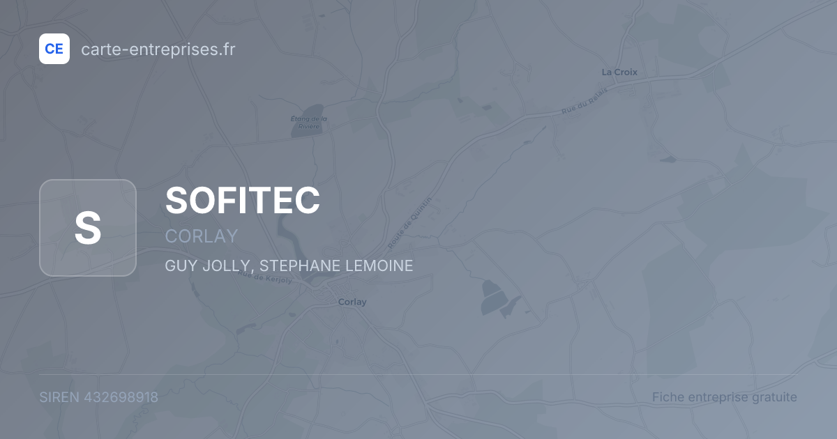 SOFITEC — 432698918 — fiche entreprise