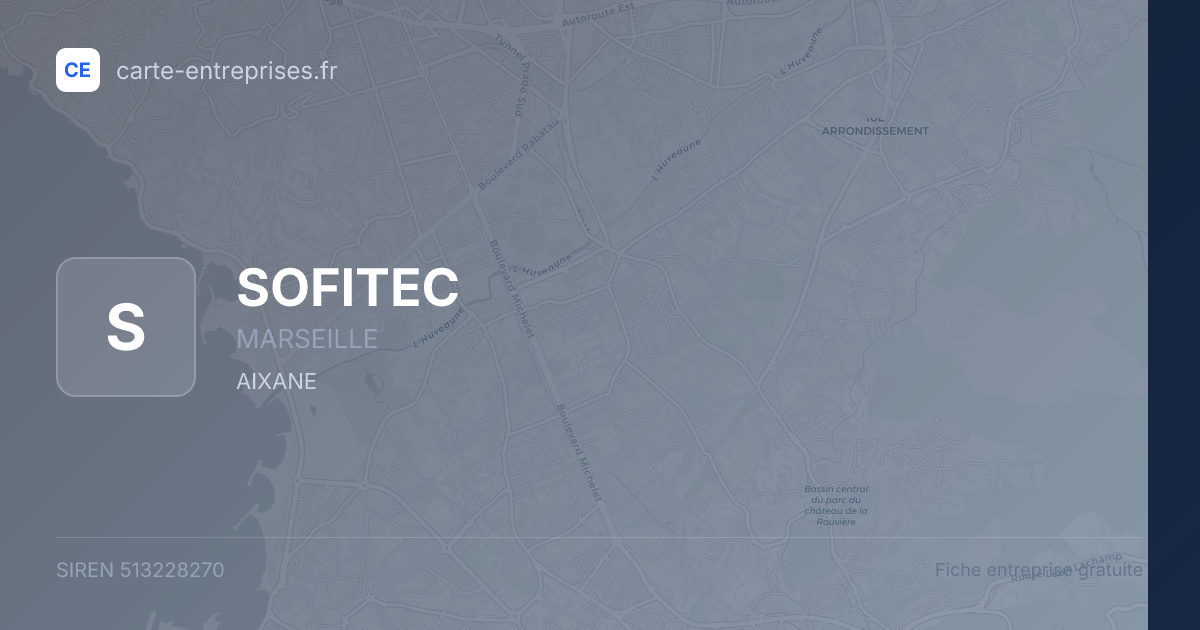 SOFITEC — 513228270 — fiche entreprise