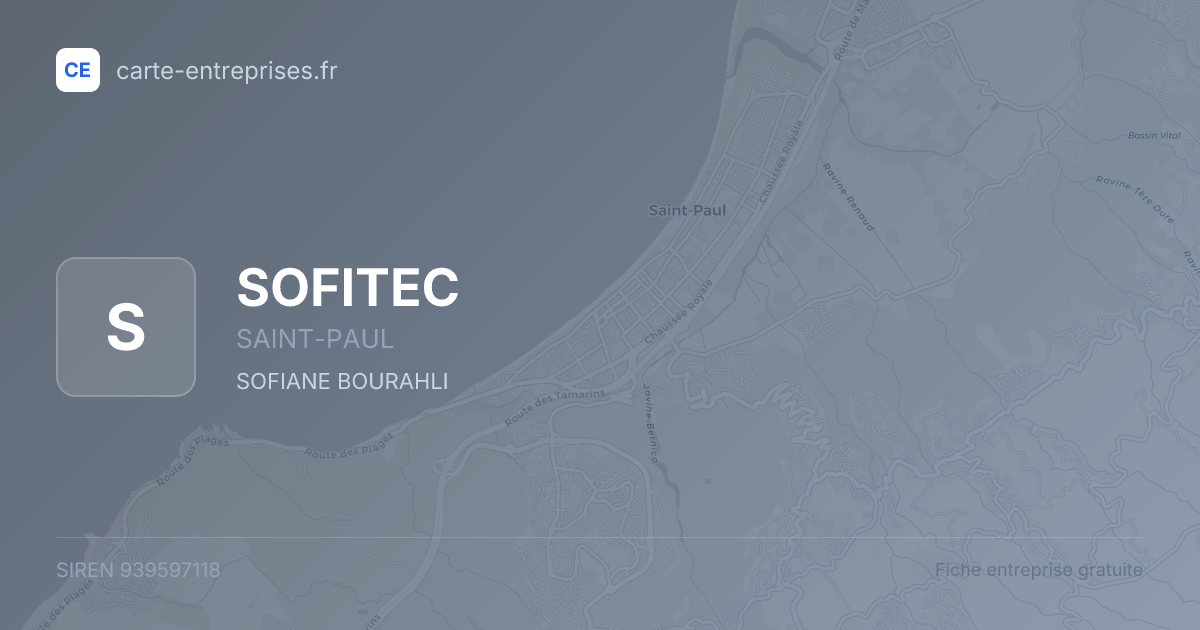 SOFITEC — 939597118 — fiche entreprise