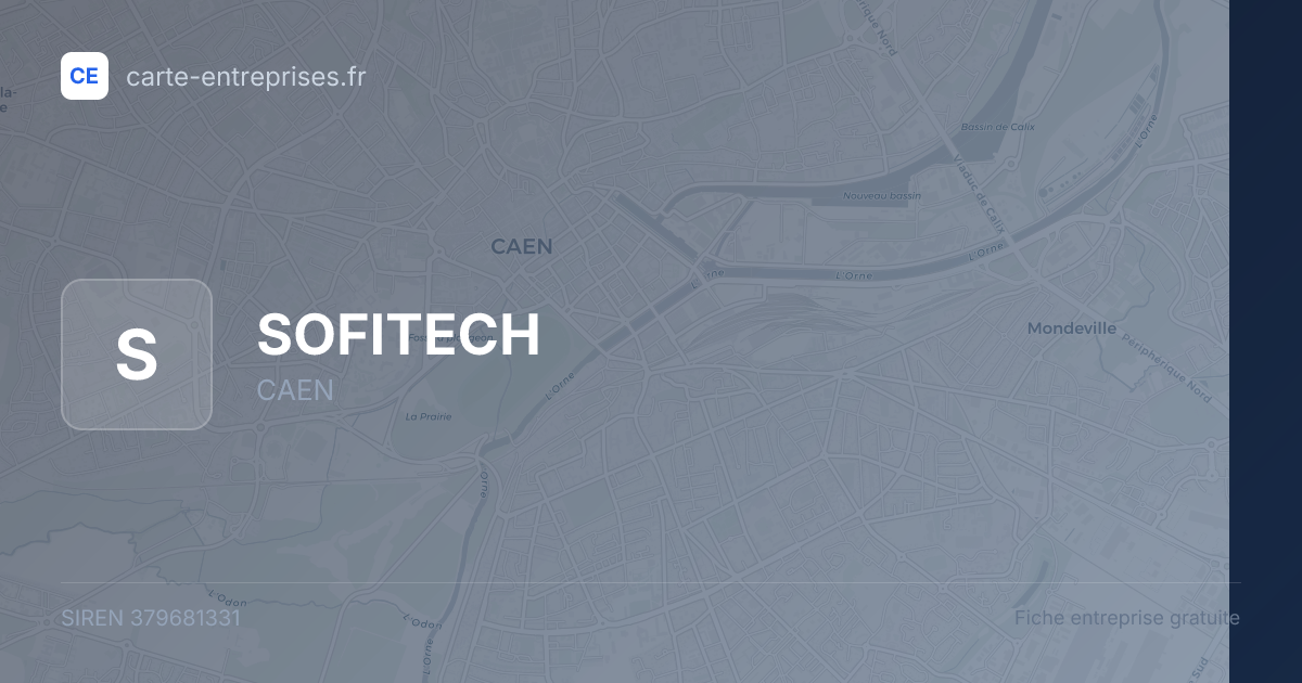 SOFITECH — 379681331 — fiche entreprise