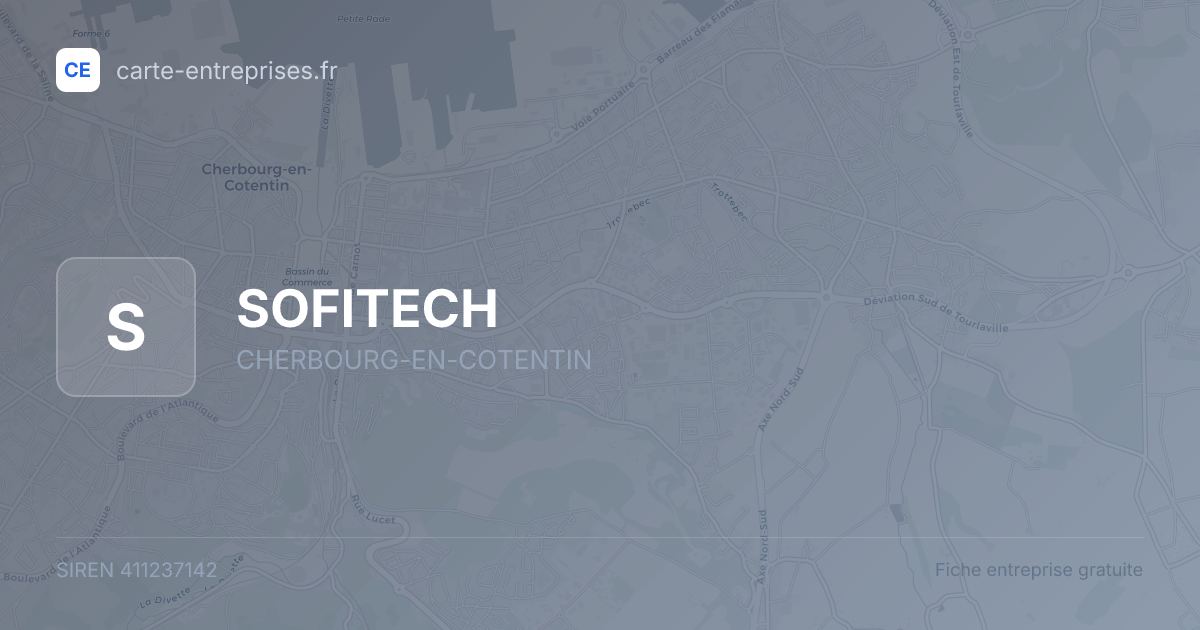 SOFITECH — 411237142 — fiche entreprise