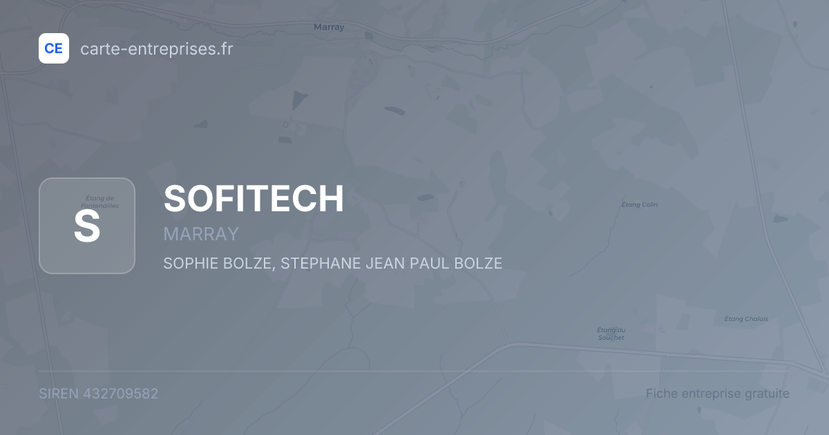 SOFITECH — 432709582 — fiche entreprise