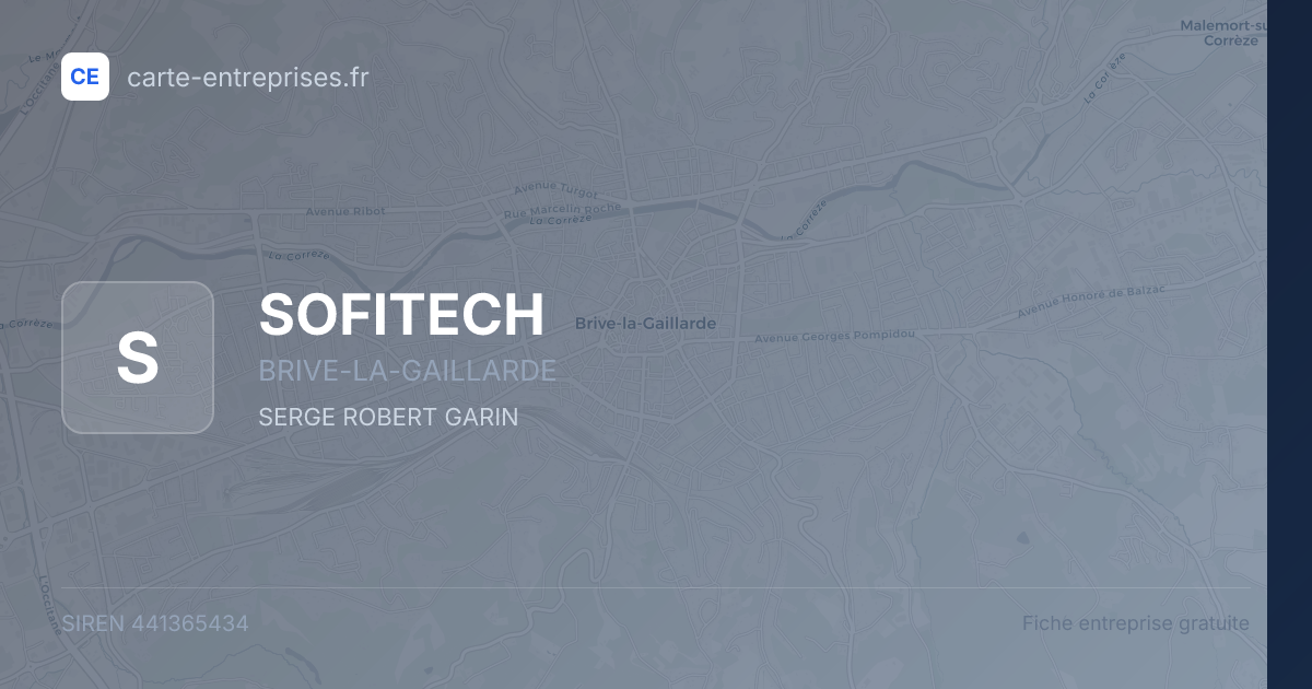 SOFITECH — 441365434 — fiche entreprise