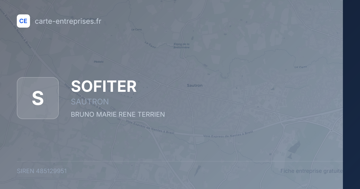 SOFITER — 485129951 — fiche entreprise