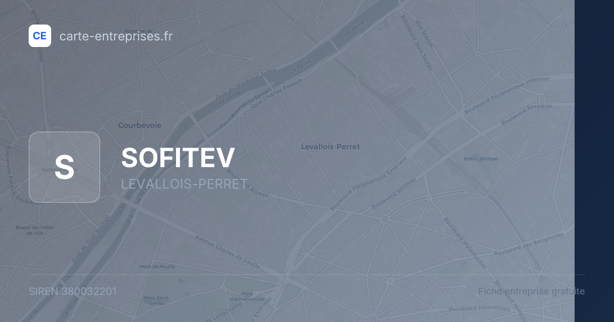 SOFITEV — 380032201 — fiche entreprise