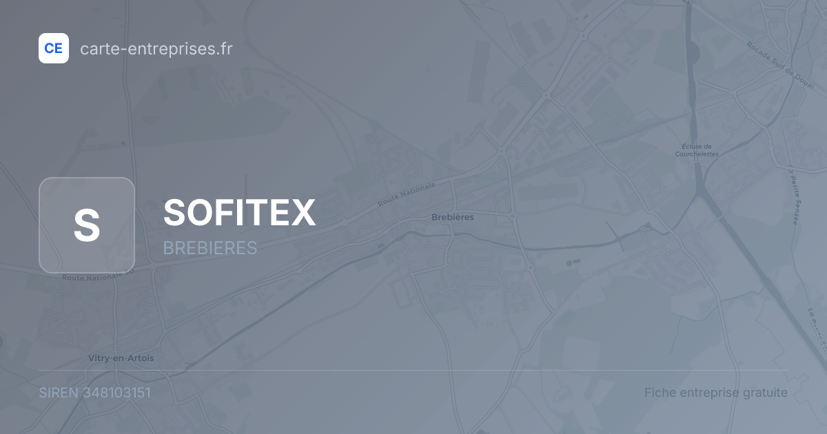 SOFITEX — 348103151 — fiche entreprise