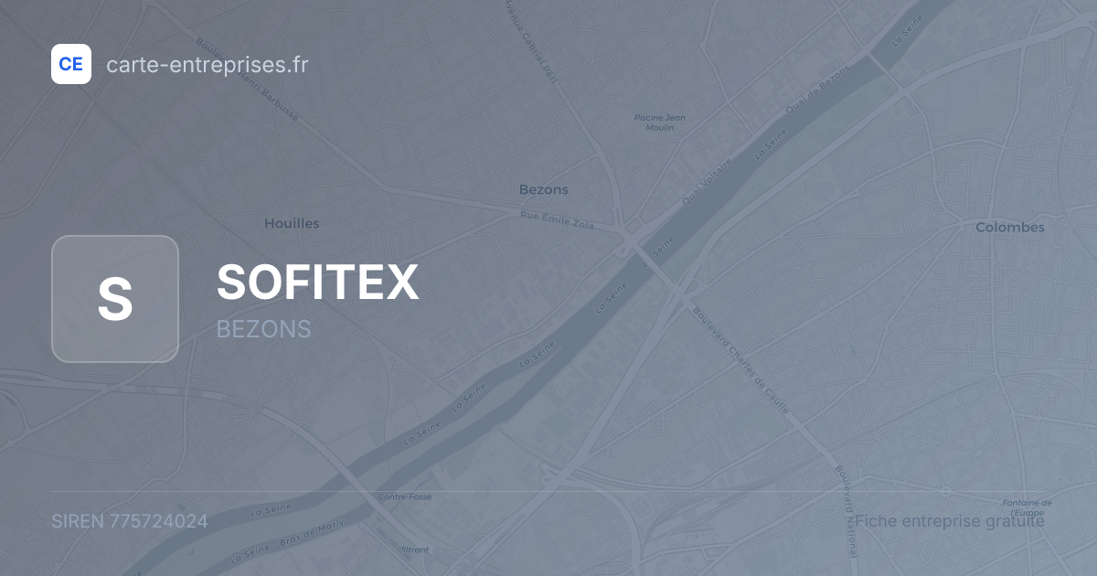 SOFITEX — 775724024 — fiche entreprise