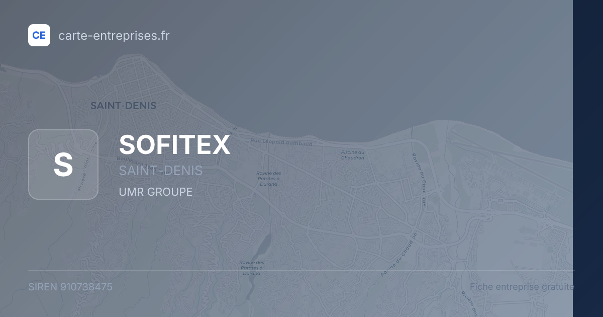 SOFITEX — 910738475 — fiche entreprise