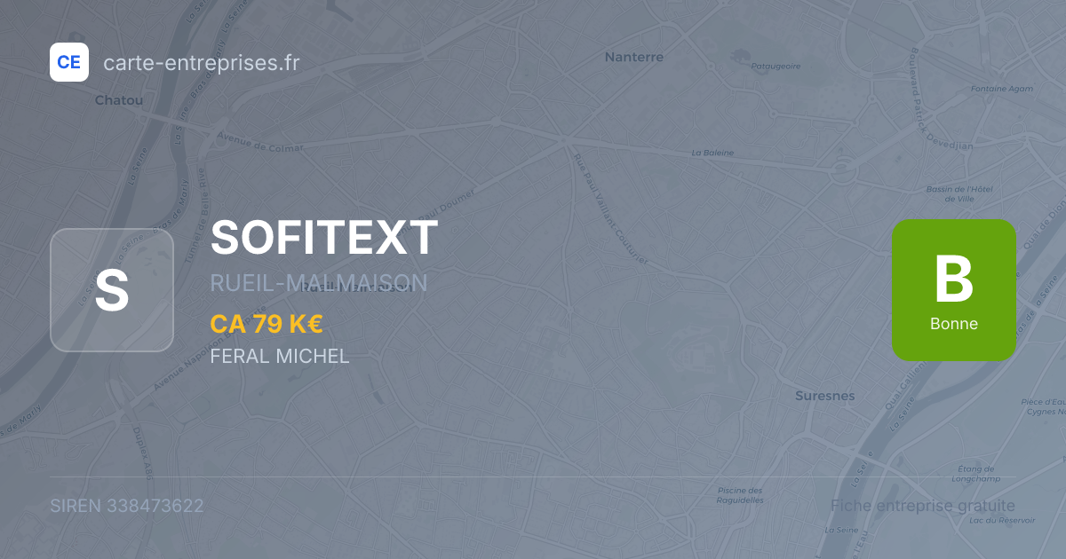 SOFITEXT — 338473622 — fiche entreprise