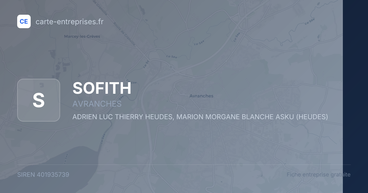 SOFITH — 401935739 — fiche entreprise