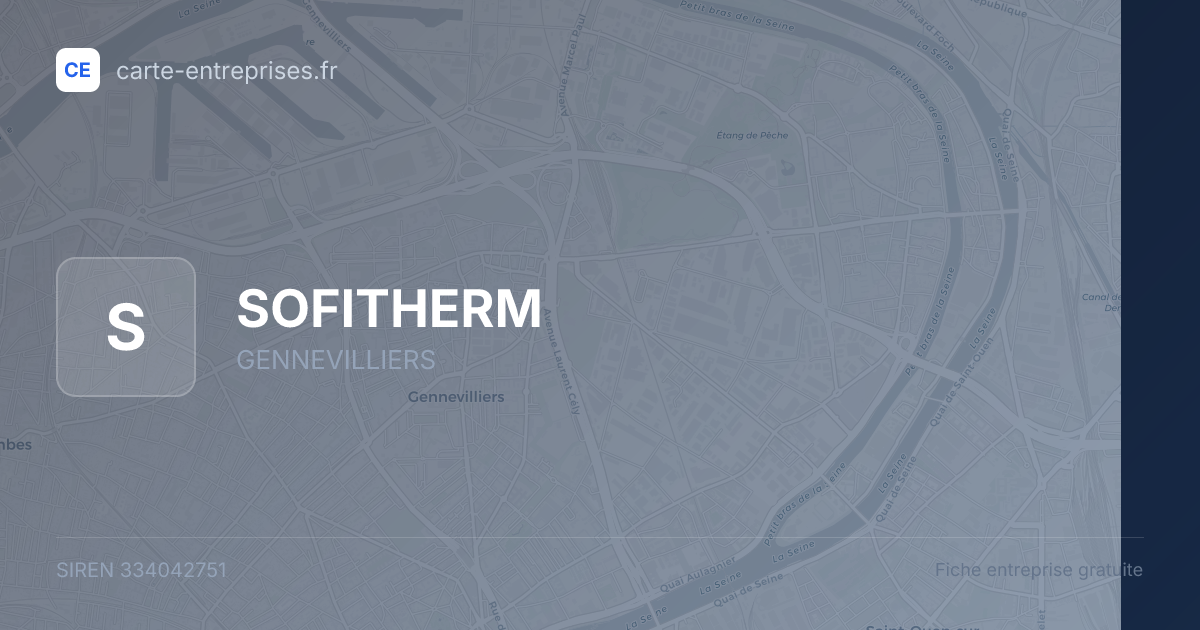 SOFITHERM — 334042751 — fiche entreprise