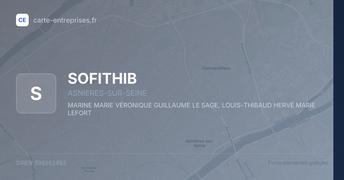 SOFITHIB — 998952493 — fiche entreprise
