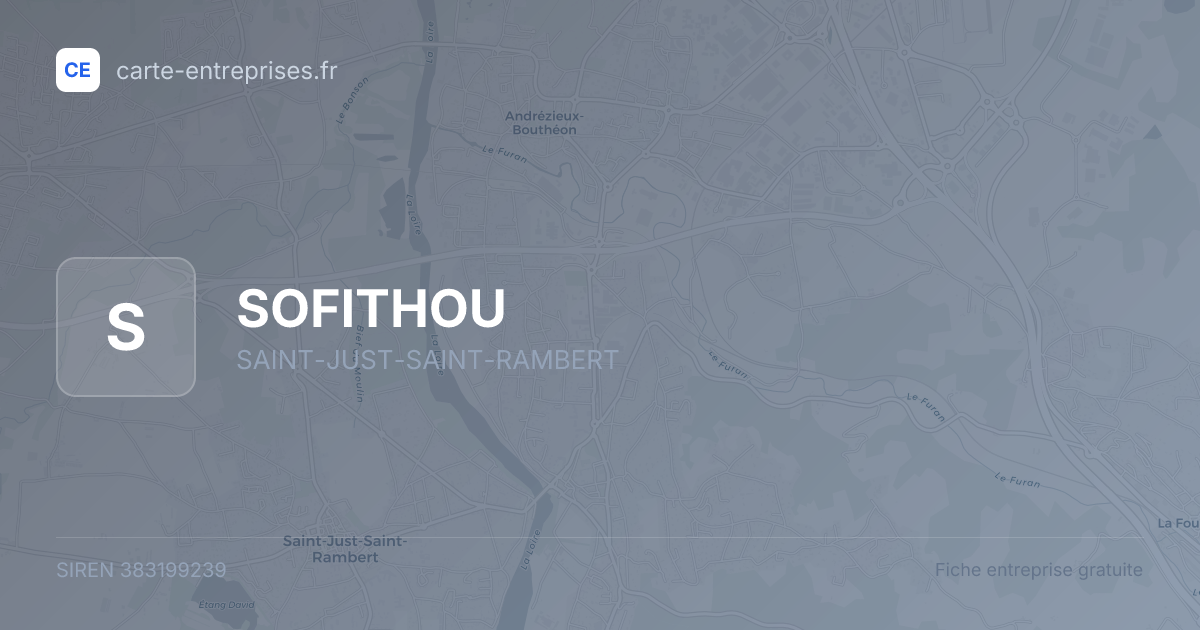 SOFITHOU — 383199239 — fiche entreprise