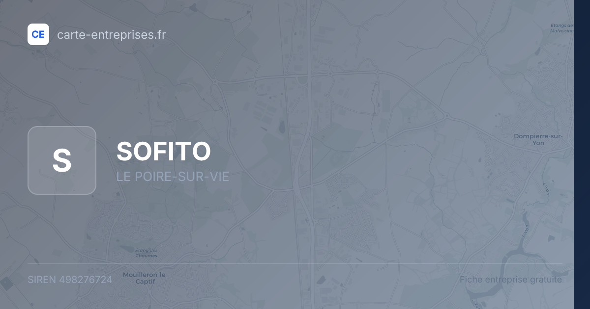 SOFITO — 498276724 — fiche entreprise