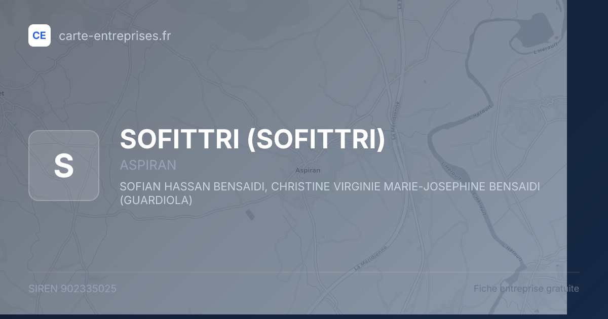 SOFITTRI — 902335025 — fiche entreprise