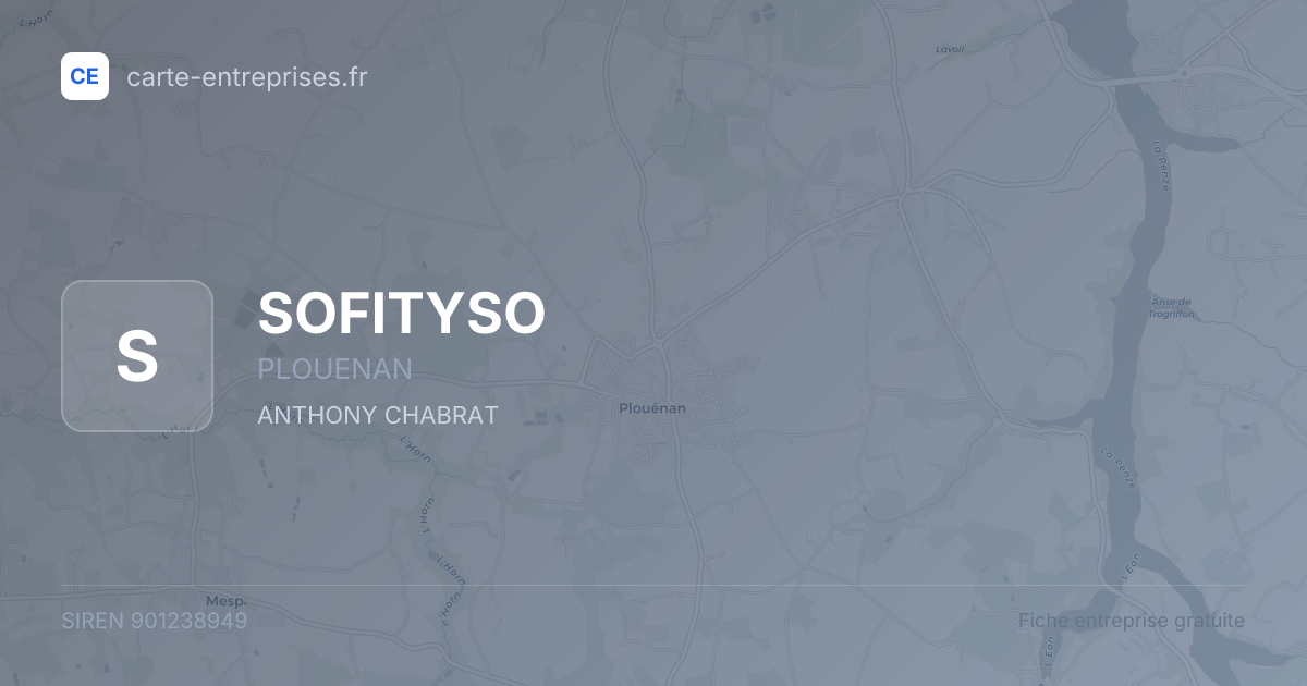 SOFITYSO — 901238949 — fiche entreprise