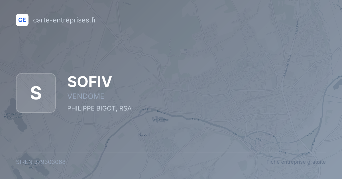 SOFIV — 379303068 — fiche entreprise