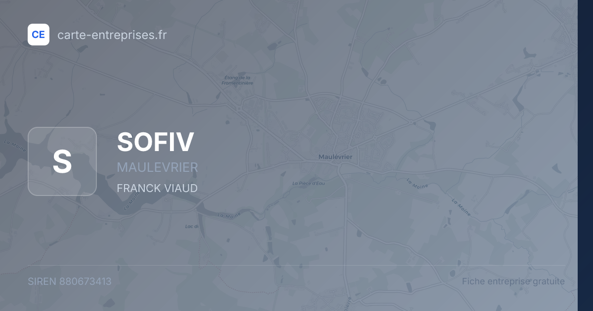 SOFIV — 880673413 — fiche entreprise