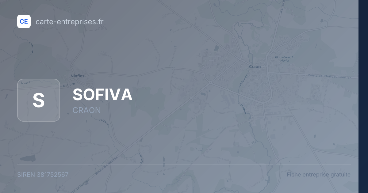 SOFIVA — 381752567 — fiche entreprise