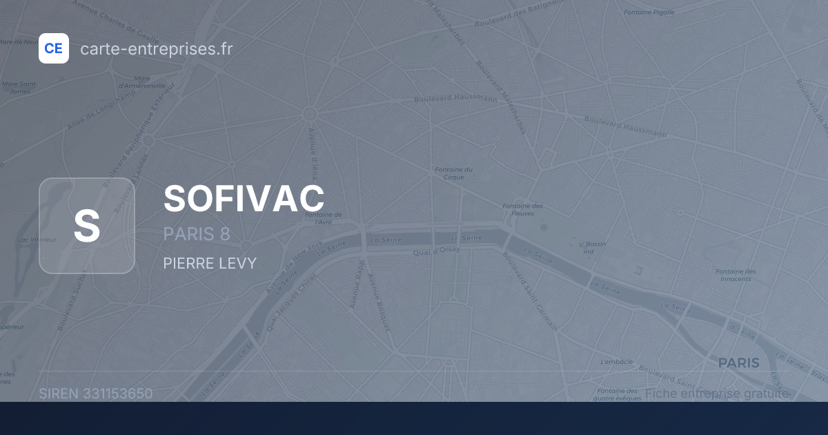 SOFIVAC — 331153650 — fiche entreprise