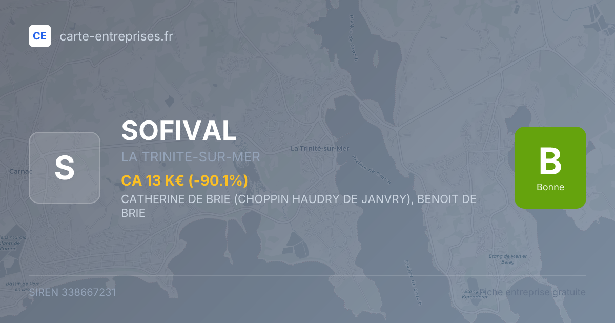 SOFIVAL — 338667231 — fiche entreprise