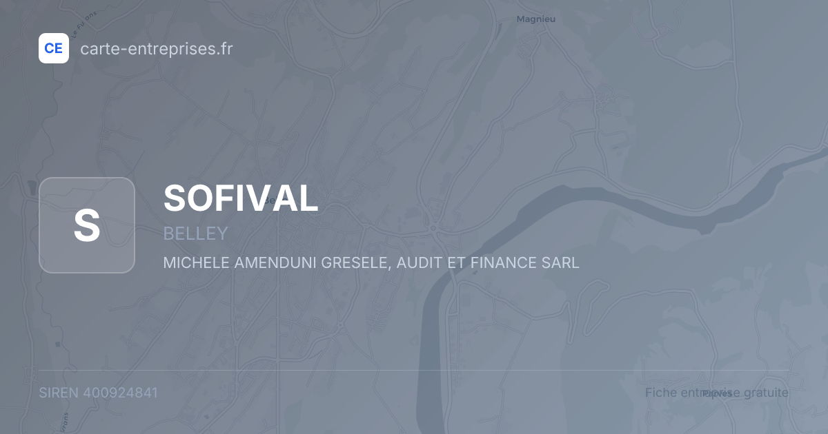 SOFIVAL — 400924841 — fiche entreprise