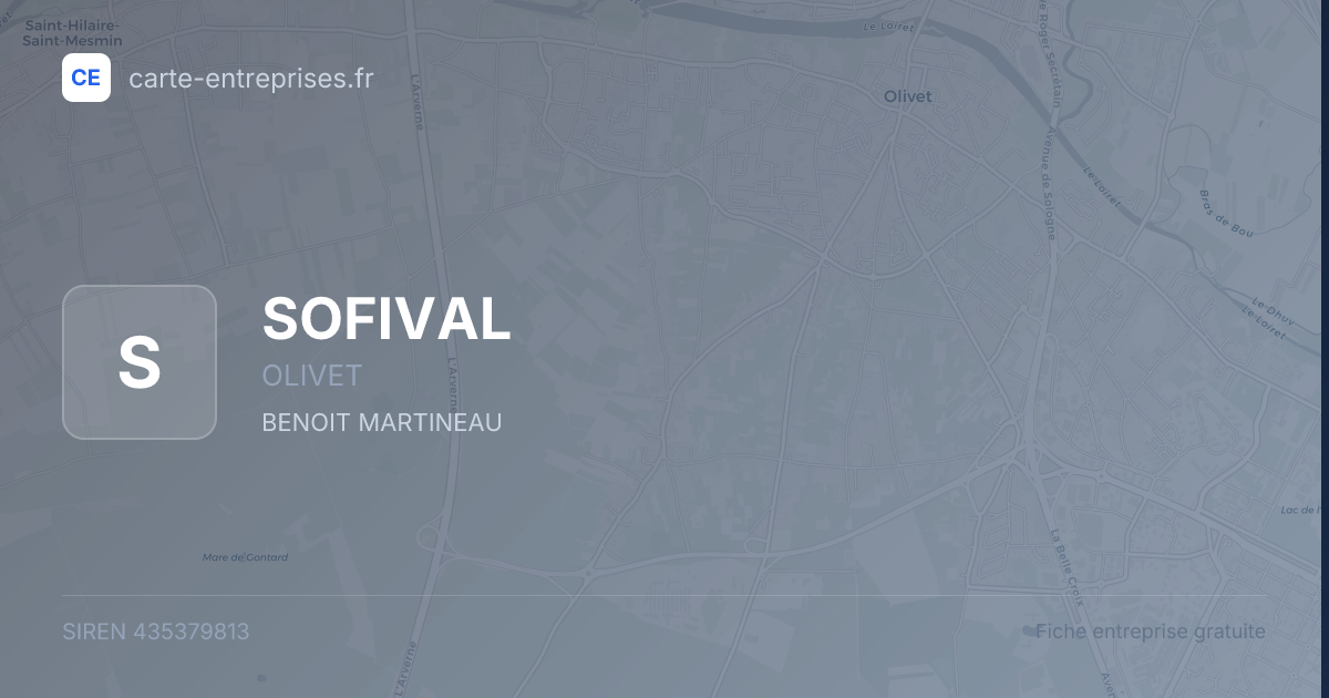 SOFIVAL — 435379813 — fiche entreprise