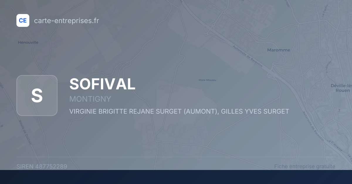 SOFIVAL — 487752289 — fiche entreprise