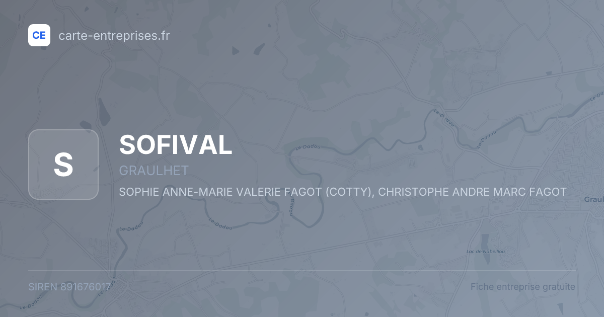 SOFIVAL — 891676017 — fiche entreprise