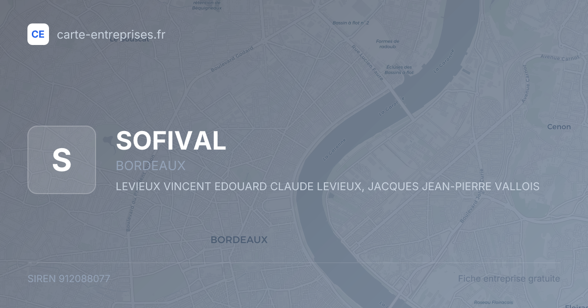SOFIVAL — 912088077 — fiche entreprise