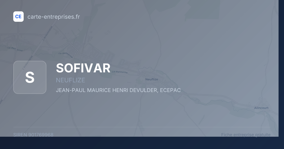 SOFIVAR — 901769968 — fiche entreprise