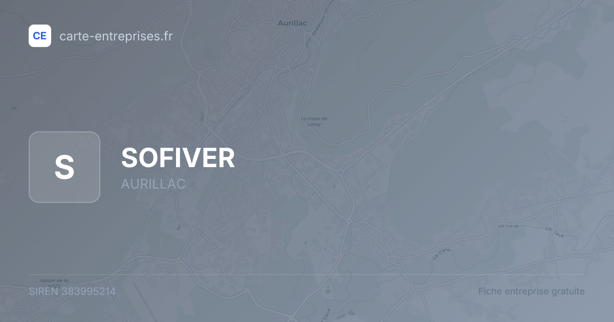 SOFIVER — 383995214 — fiche entreprise