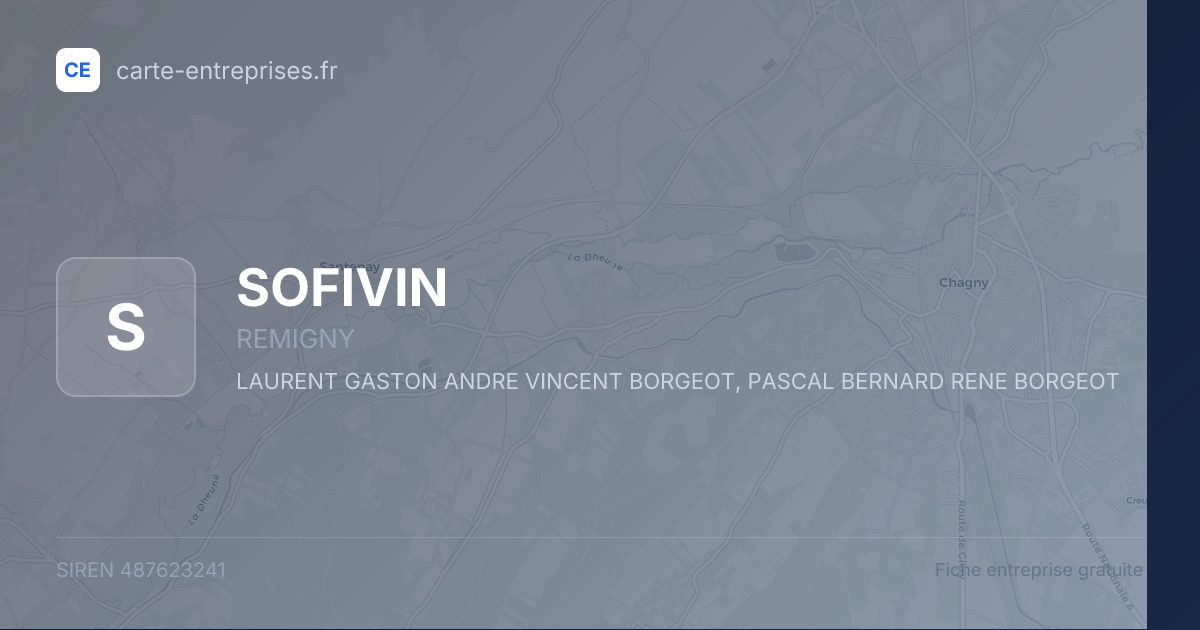 SOFIVIN — 487623241 — fiche entreprise