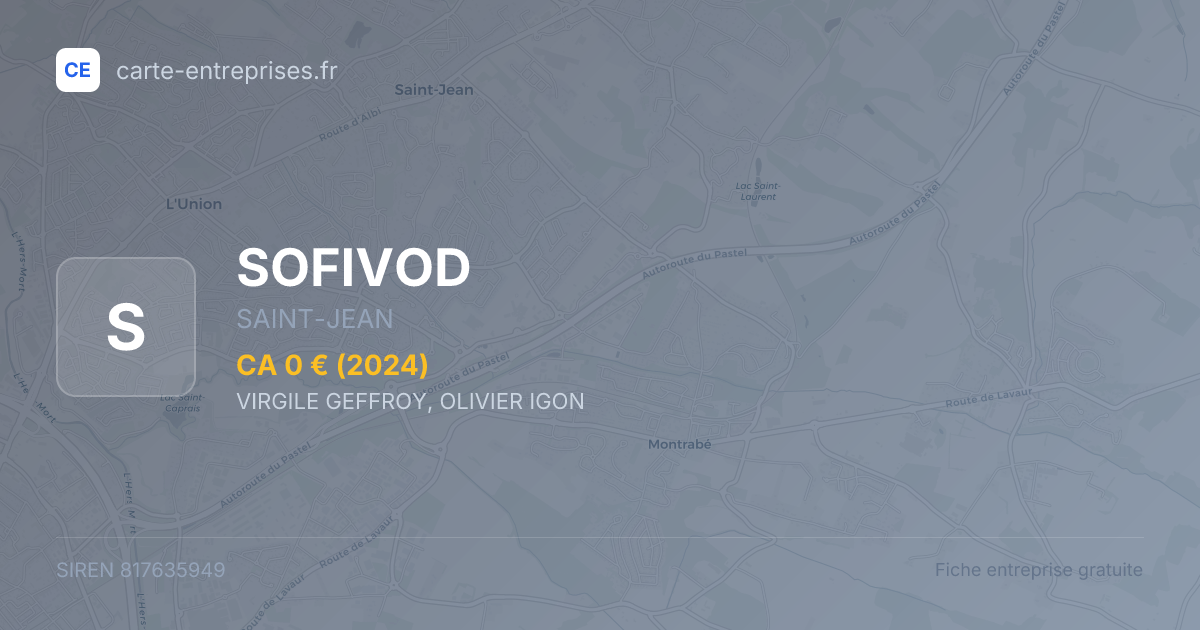 SOFIVOD — 817635949 — fiche entreprise
