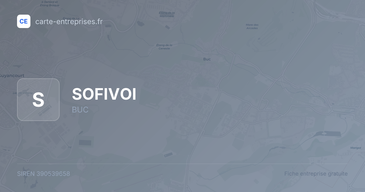 SOFIVOI — 390539658 — fiche entreprise