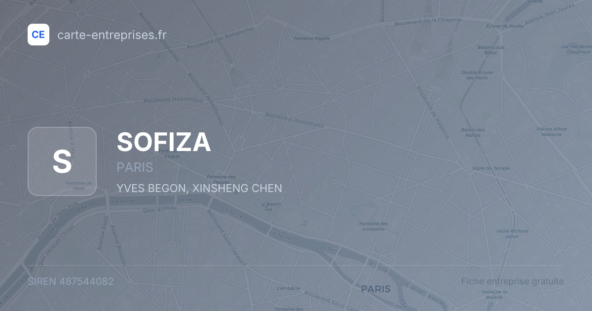 SOFIZA — 487544082 — fiche entreprise