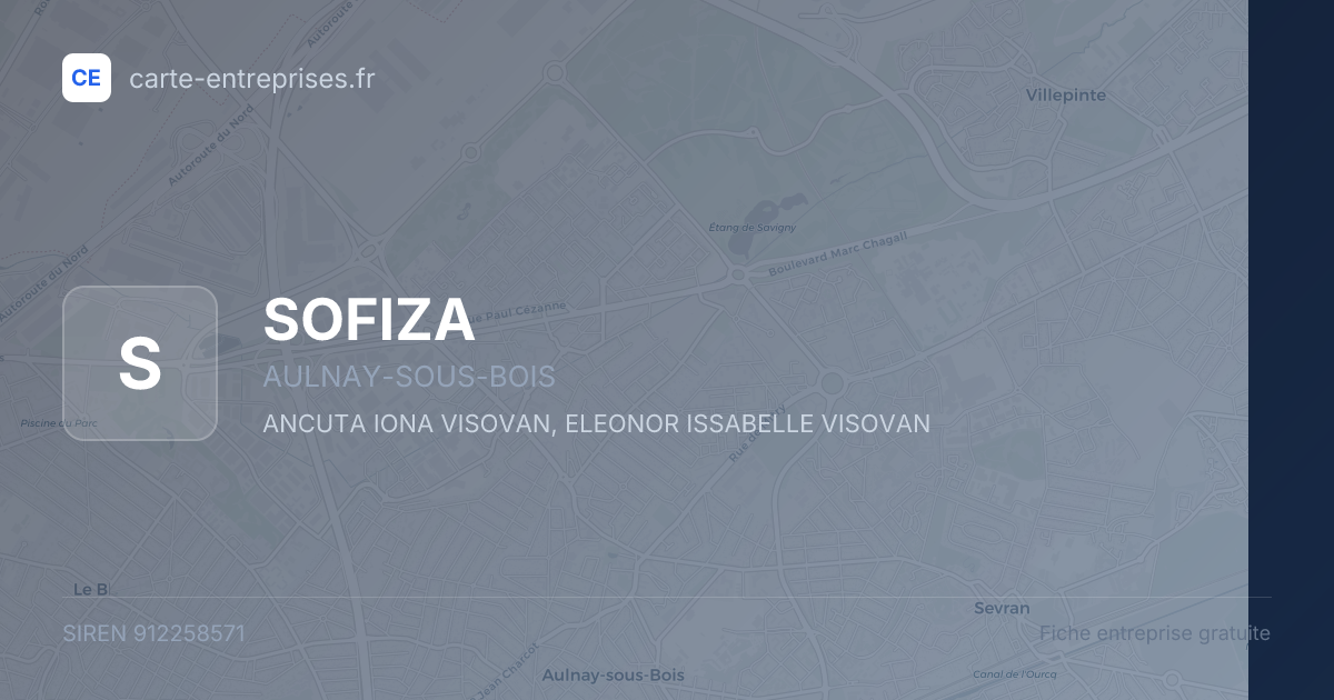 SOFIZA — 912258571 — fiche entreprise
