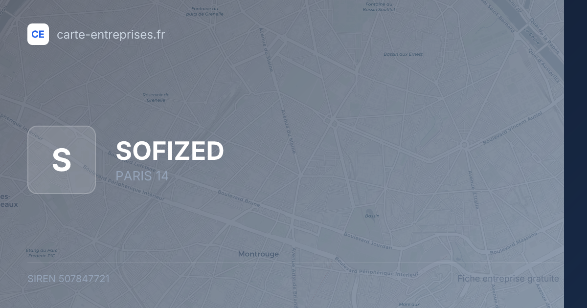SOFIZED — 507847721 — fiche entreprise
