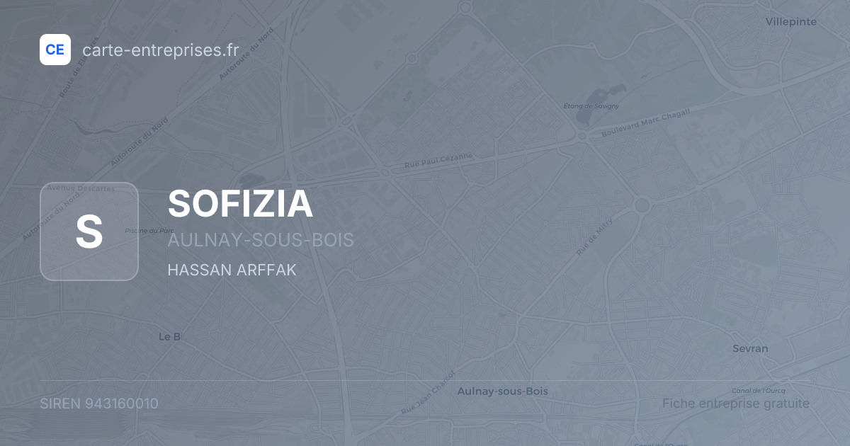 SOFIZIA — 943160010 — fiche entreprise