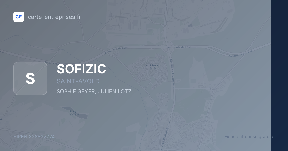 SOFIZIC — 828832774 — fiche entreprise